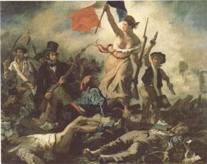 Eugene Delacroix Liberty Leading the People (mk05) china oil painting image